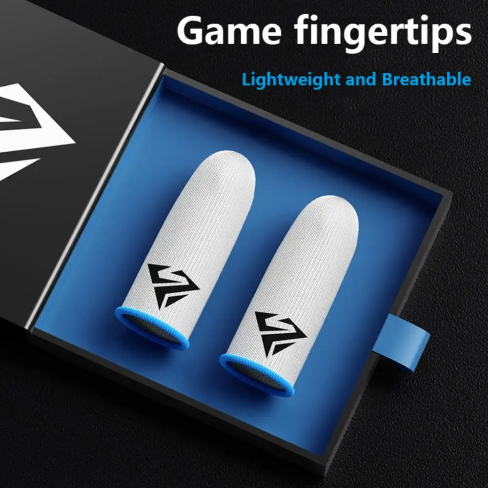 

4pc Gaming Finger Cover With Box Sweatproof Thumb Gloves For PUBG Mobile Touch Screen Fingertips Gloves Breathable Finger Sleeve