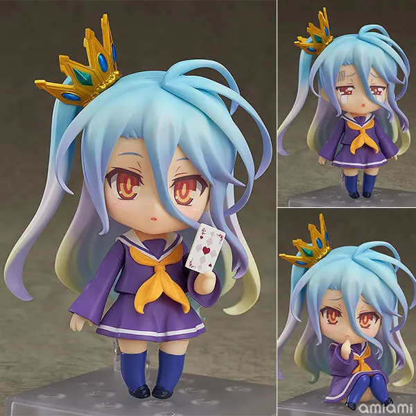 

NO GAME NO LIFE Shiro Q version Anime Action Figure New New Collection figures New Collection for Christmas gift