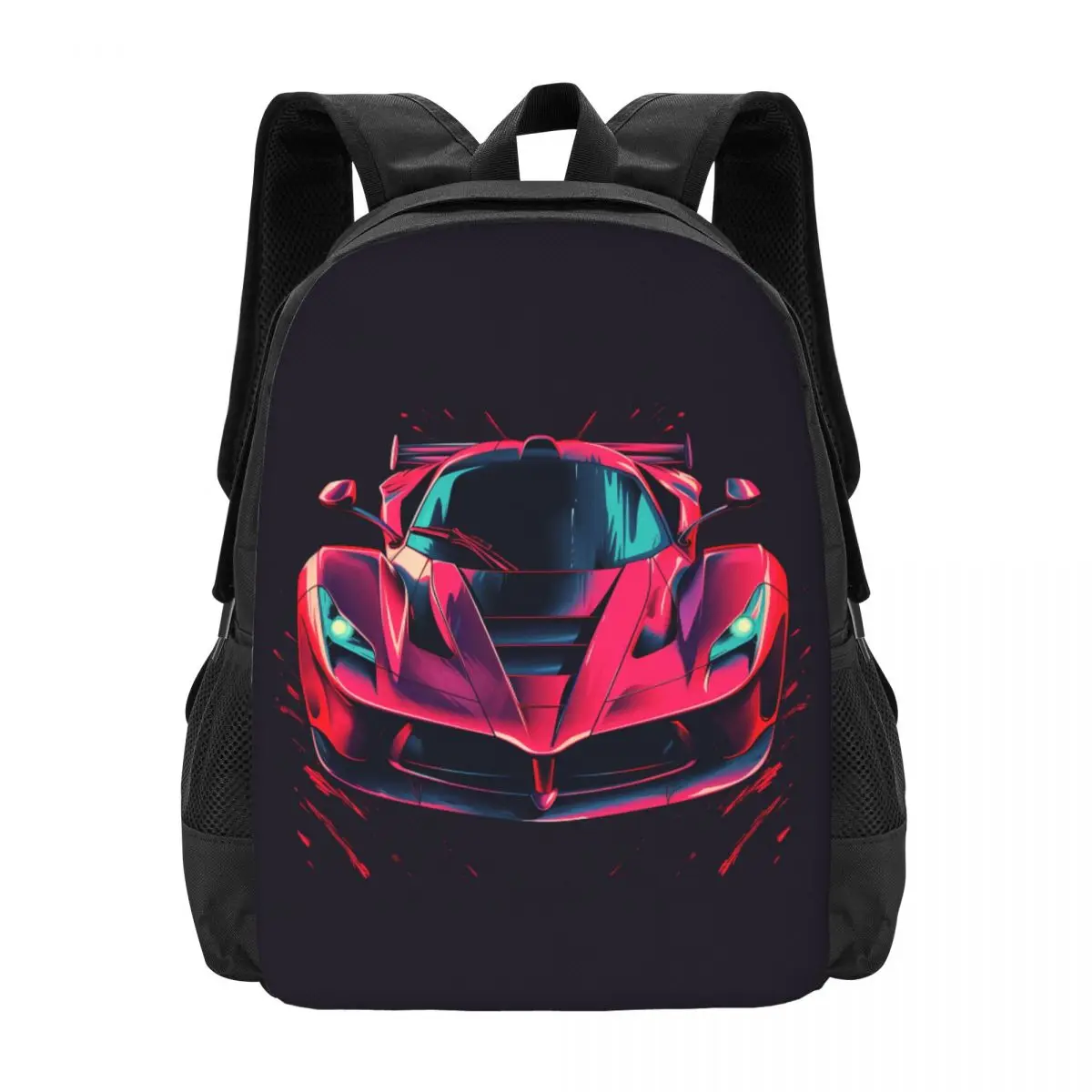 

Passionate Sports Car Backpack Vibrant Tones Vintage College Backpacks Women Fashion School Bags High Quality Big Rucksack