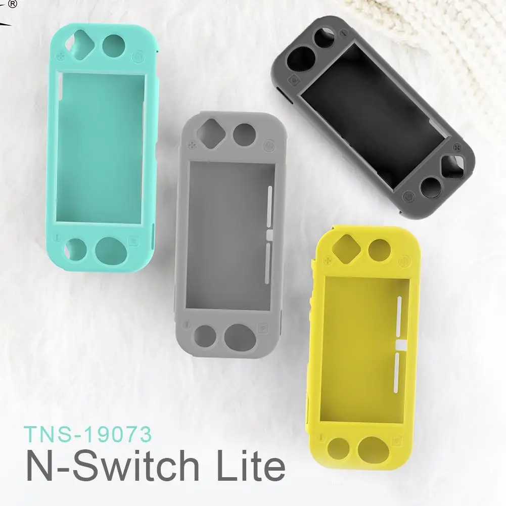 

Силиконовый защитный чехол-бампер, чехол, подходит для консоли Nintendo Switch Lite, изогнутый дизайн, соответствующий эргономике