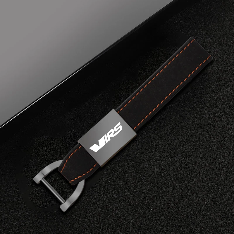 

Кожаный брелок с логотипом автомобиля на заказ, брелок для Skoda Vrs, эмблема, брелок для ключей «сделай сам», пряжка, подарок, брелок для ключей, держатель, аксессуары