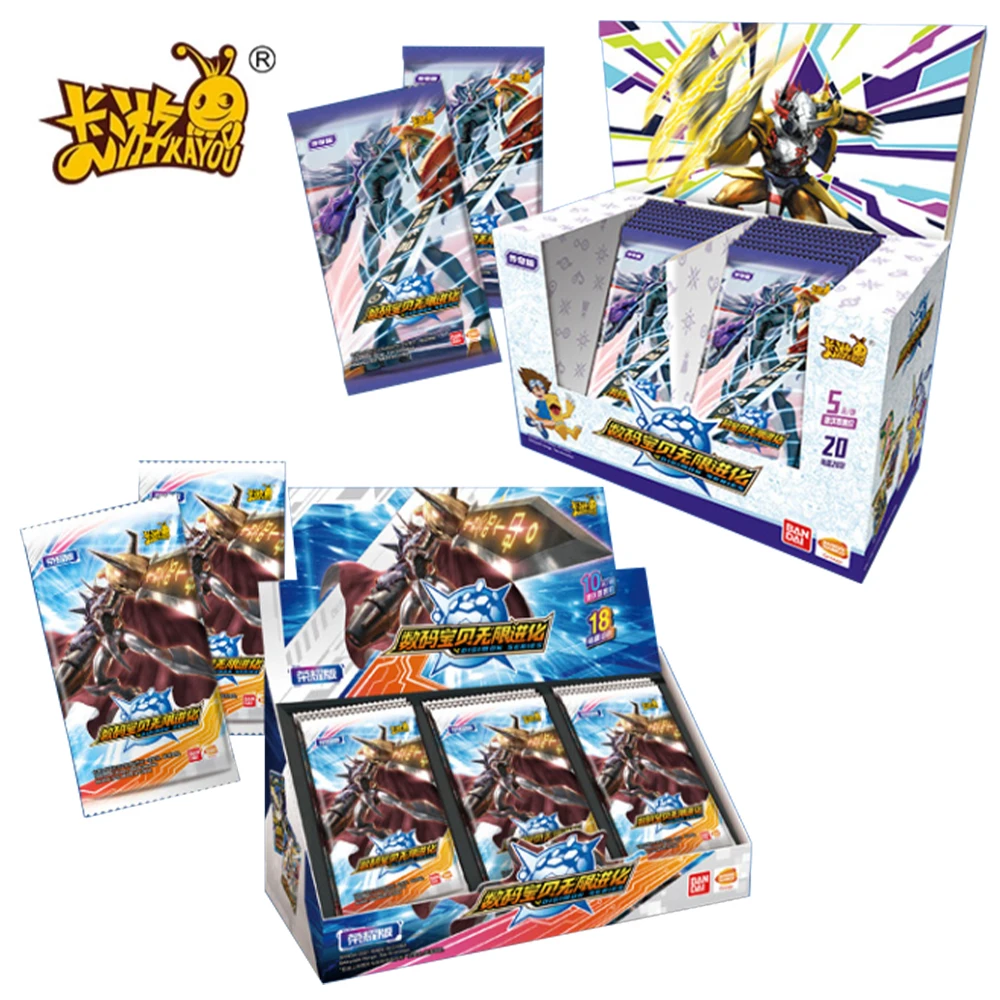 KAYOU Digimon Card Legendary Edition Infinite Evolution Glory Full Set of Gold Star Collection - Полный набор коллекционных карт Digimon легендарного издания KAYOU бесконечной эволюции славы со звездой из золота.
