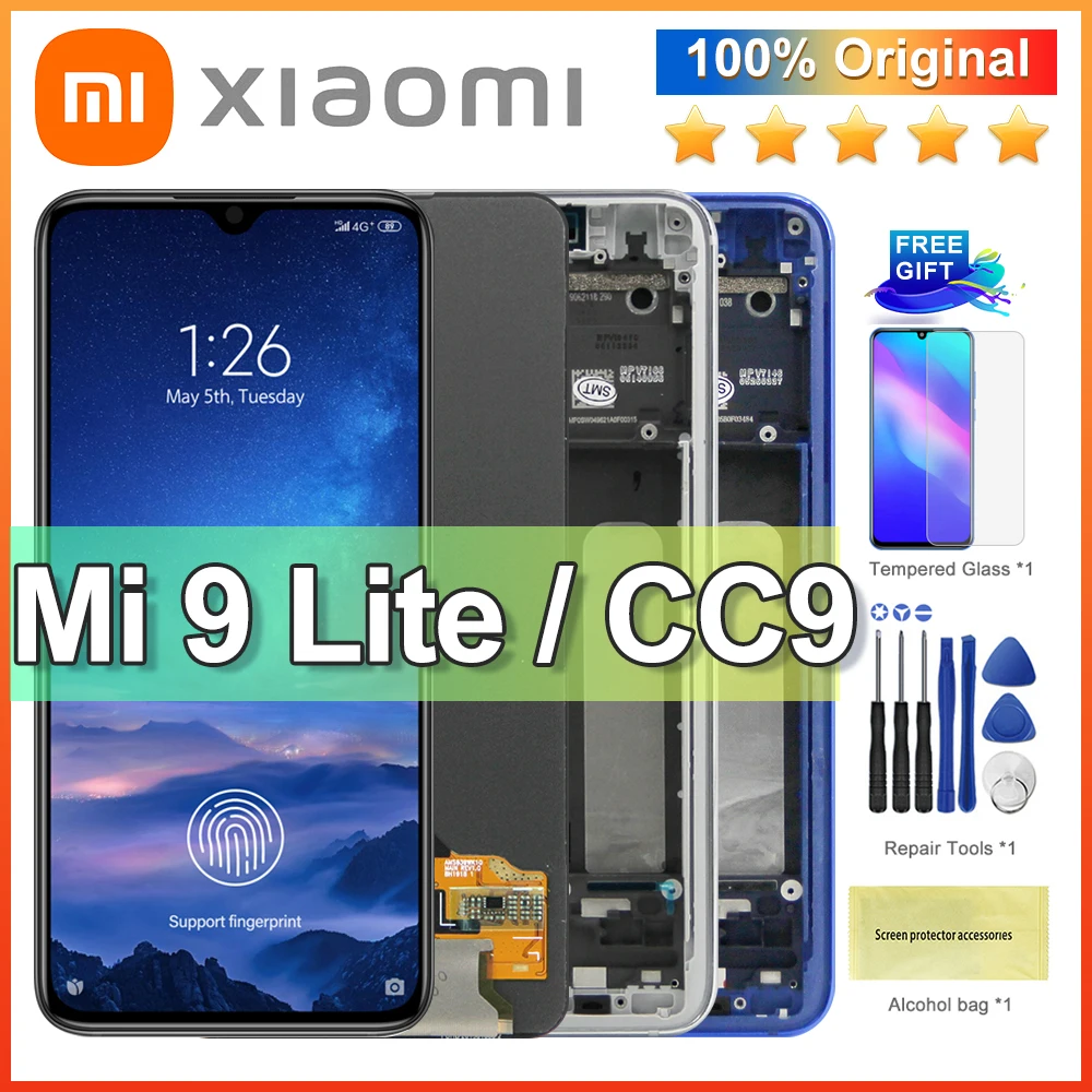 

ЖК-дисплей 6,39 дюймов Super AMOLED для Xiaomi Mi CC9, сенсорный экран, панель, дигитайзер, замена для Xiaomi Mi 9 Lite LCD