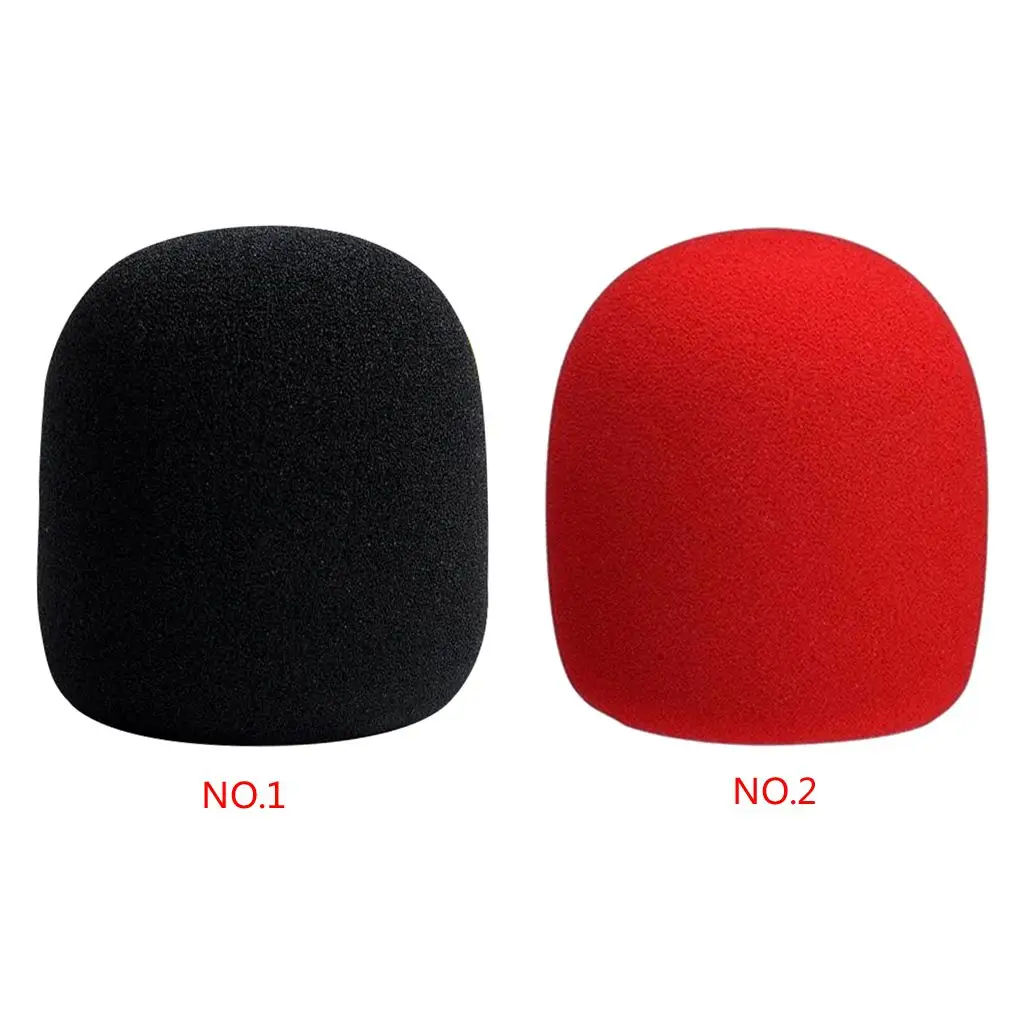 

50pcs Microphone Cover Foam Windscreen Stand Handheld Mic Sponge Protector Thick KTV Devices