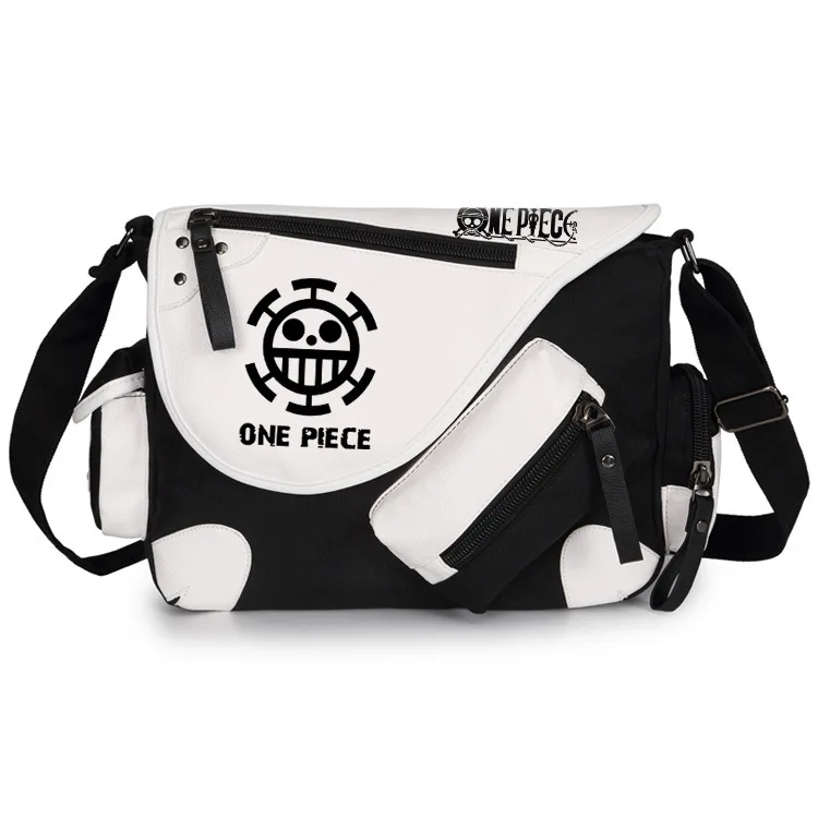 

Anime Bags Monkey D. Luffy Satchel Student Backpacks Skull Logo Crossbody Bag Luffy Bags Shoulder Messenger Bag Gifts