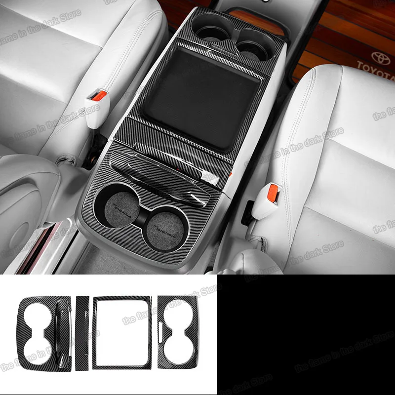 

Карбоновый подлокотник из АБС-пластика, каркас для подлокотника автомобиля, рамка для toyota sienna 2019, 2018, 2017, 2016, 2015, XL30, аксессуар 2011, 2012, 2013, 2014