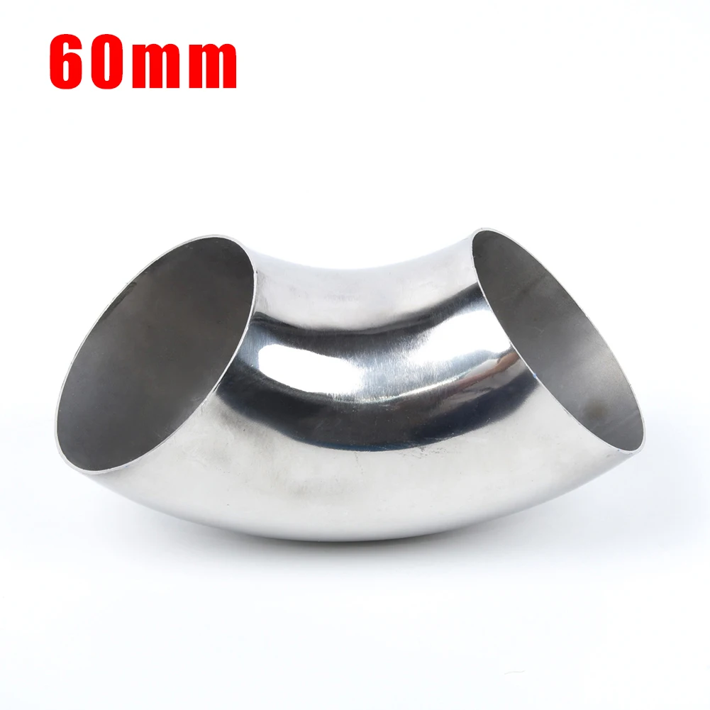 38mm 45mm 51mm 60mm 76mm OD 90 Degree Elbow Bend Pipe Car Exhaust Pipe 304 Stainless Steel Sanitary Welded Pipe Elbow Fitting