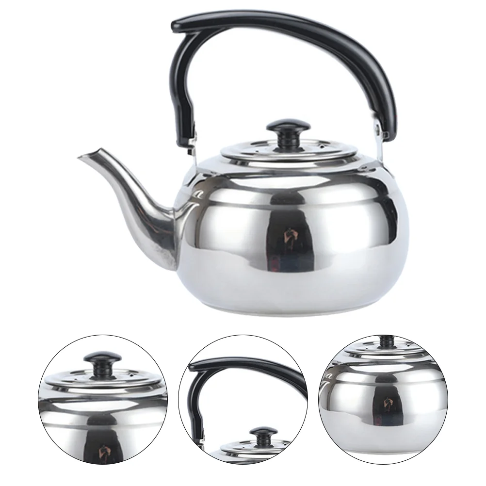 

Kettle Teapot Teapot Whistling Coffee Boilinghot Camping Stainless Steel Stovetop Heating Stove Filterstoveto Kettles Kitchen