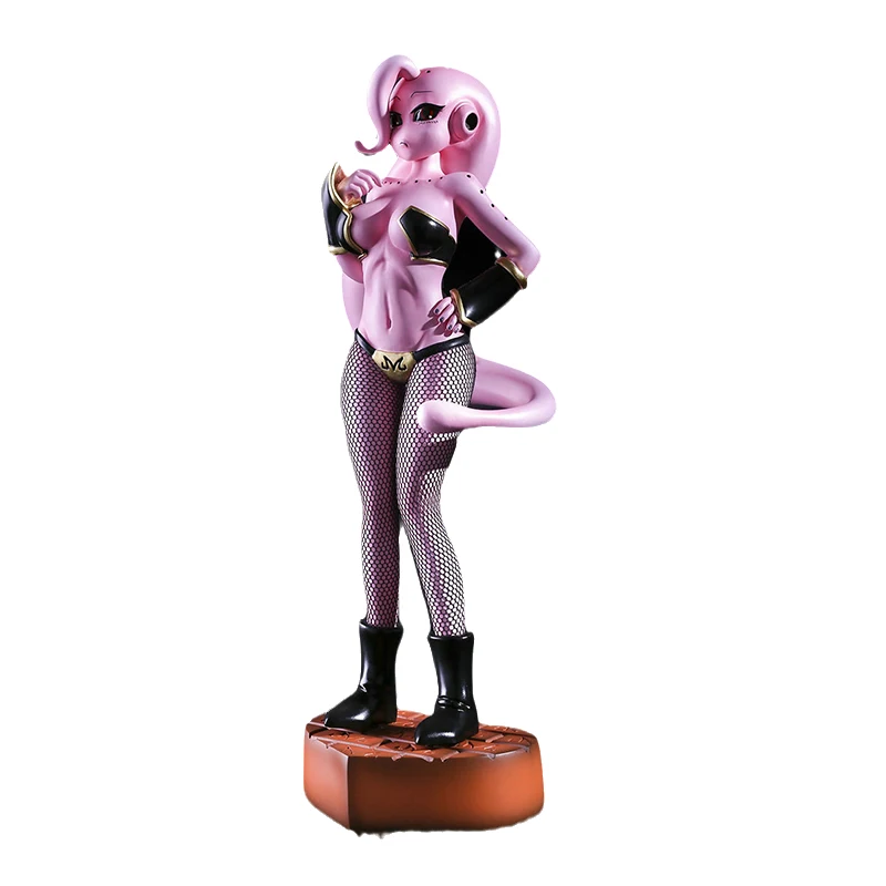 

23cm Dragon Ball Anime Majin Buu Change Female Real Silk Stockings Female Action Figures Model Toys Room Ornament Boyfriend Gift