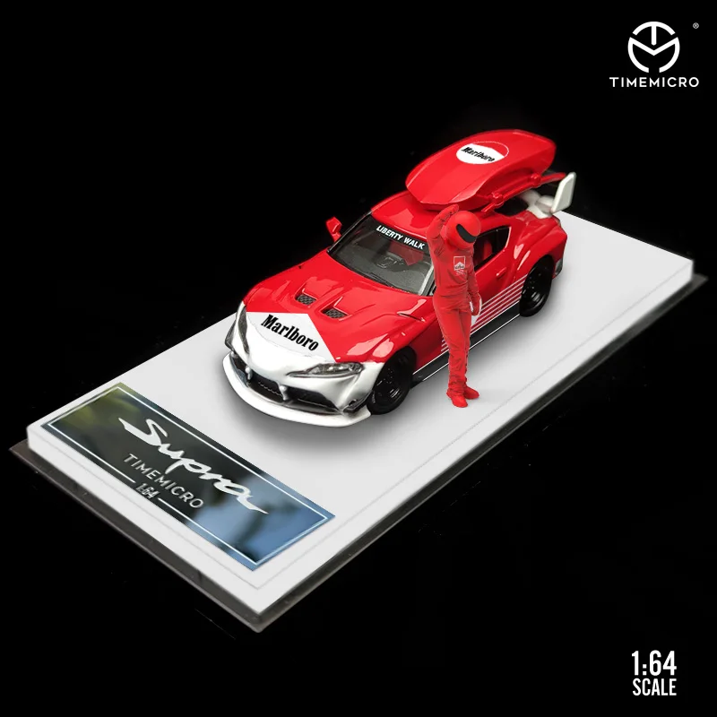 

Модель автомобиля TIME TM Marlboro 1:64 Speedmaster Supra Bull Demon Doll Edition из сплава