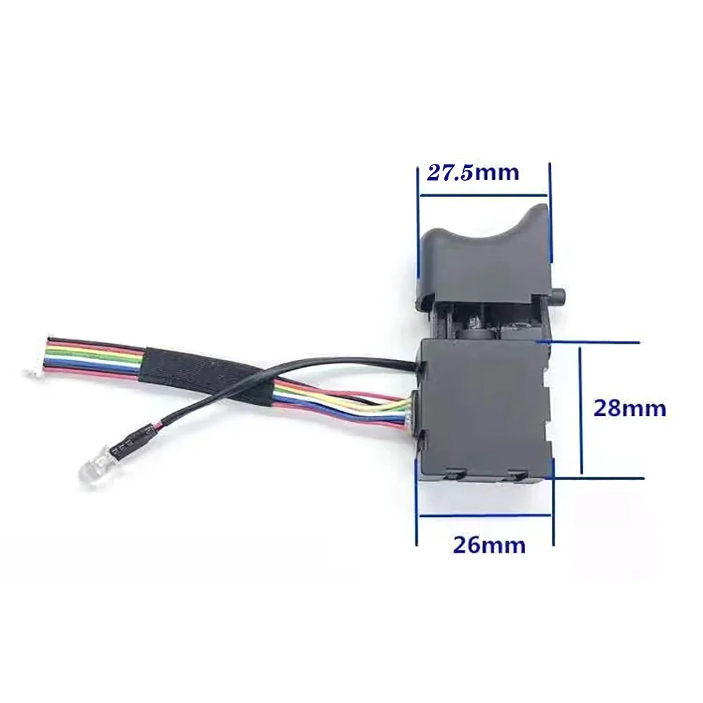 

1 шт., 7,2 В-24 В, переключатель электрической дрели, беспроводной переключатель дрели, триггерный переключатель, регулируемый переключатель скорости для источника питания