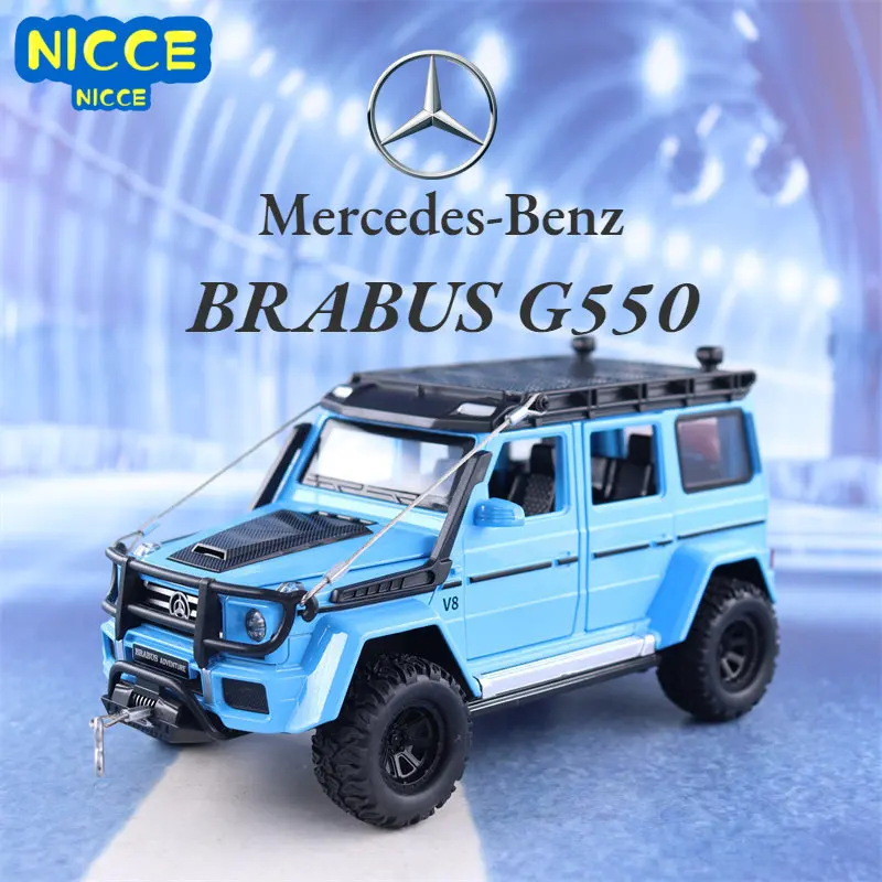 

Внедорожник Nicce 1:24 Mercedes Benz G550 4x4 приключения, литой металлический сплав, модель автомобиля, коллекция, детские игрушки, подарки A574