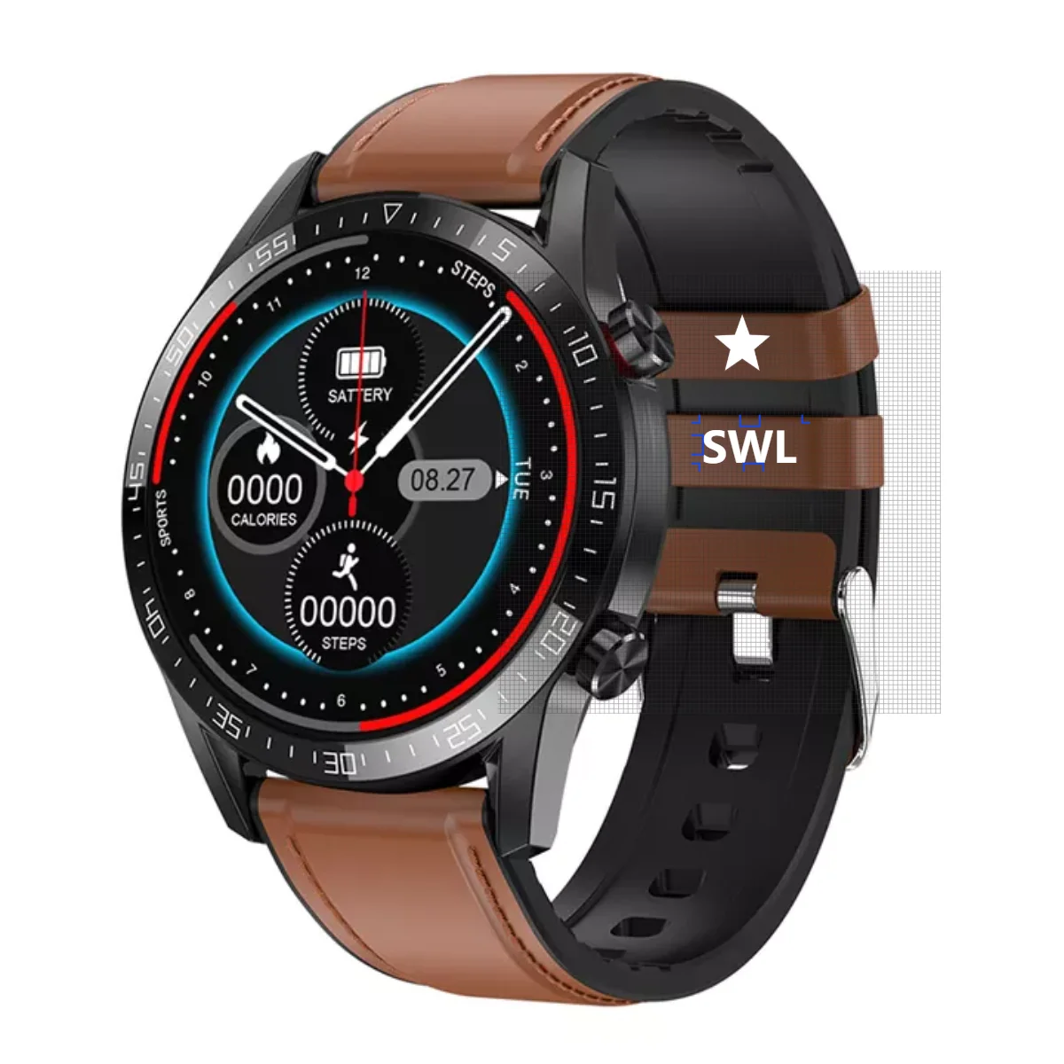 

Многофункциональный спортивный режим SWL, Смарт-часы с BT-вызовом высокой четкости, многофункциональный браслет с push-уведомлением