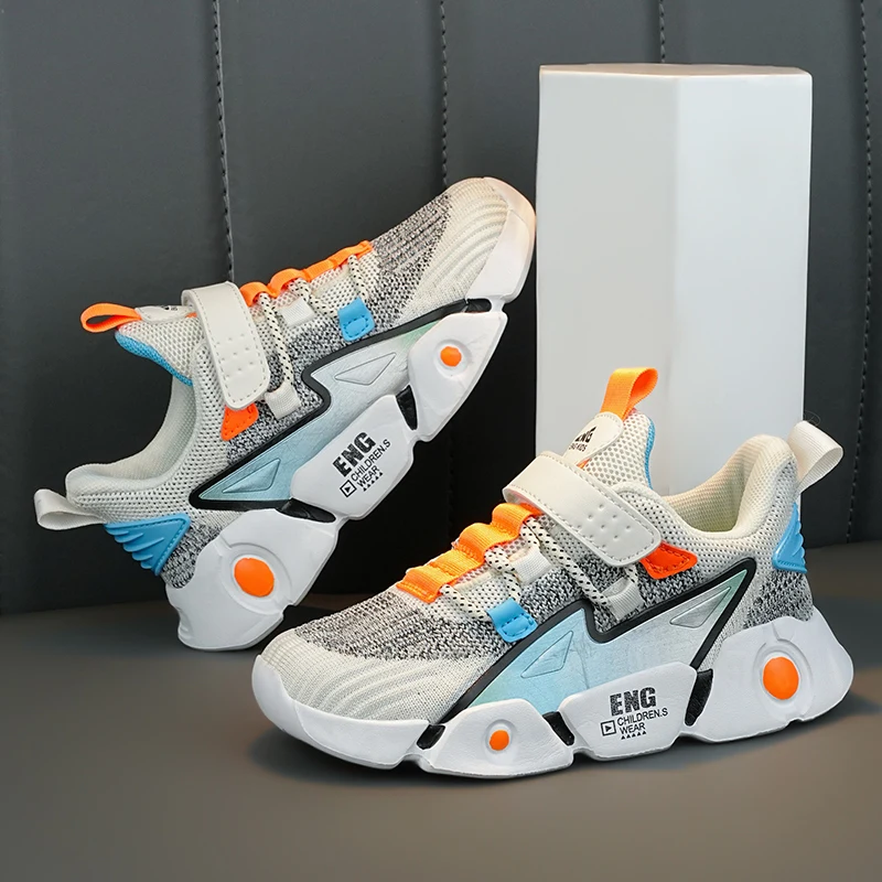 Cute Pink Girls Sneakers 2023 Fashion Kids Running Shoes for Boys Non-slip School Casual Shoes Light Soft Tenis Children Shoes