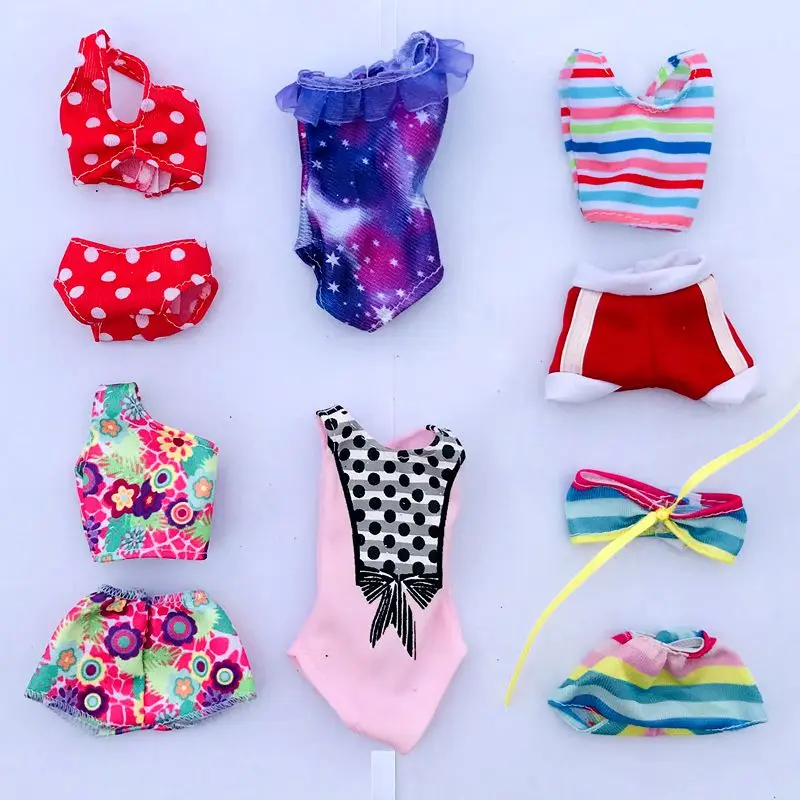Kawaii летние игрушки 6 стилей/лот купальники Костюмы Одежда 30 см наряд платье