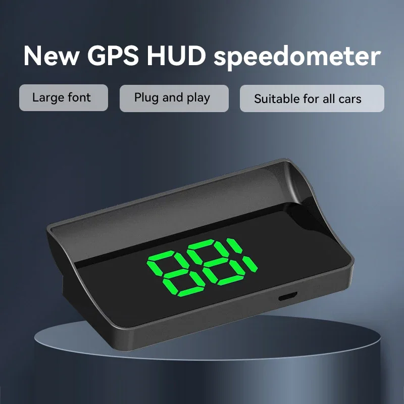 

Xiaomi автомобильный проекционный GPS новый стиль Hd спидометр скорость Kmh цифровой Hud проектор на лобовом стекле электроника аксессуары дисплей