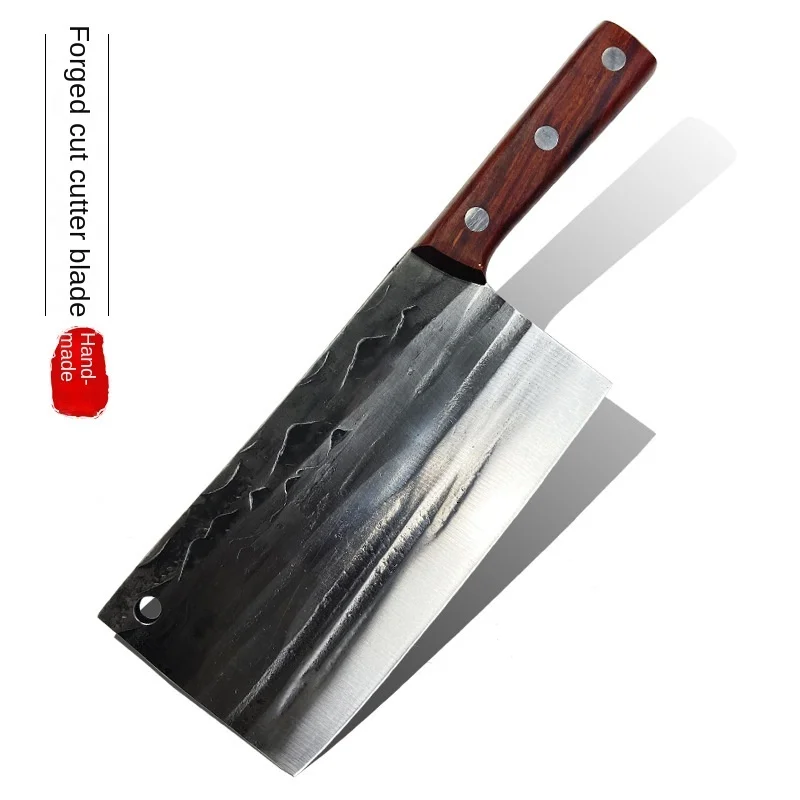 Forging and bone chopping knife household solid wood chopping knife slicing meat and bone chopping dual-purpose knife with sharp