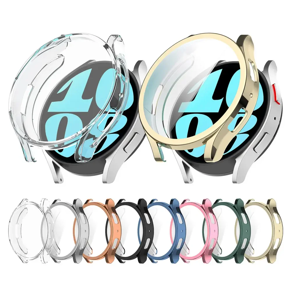 

Case for Samsung Galaxy watch 4/5/6 44mm 40mm Accessories TPU bumper Screen protector all-around Shell Galaxy watch6 5 4 cover