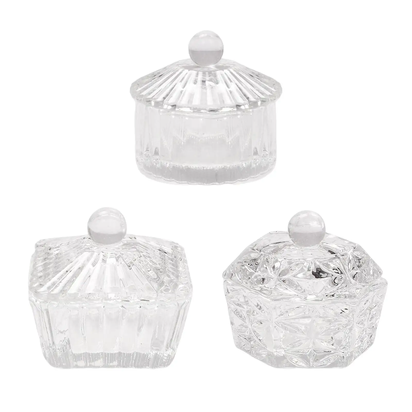 

3 шт., прозрачные тарелки для дизайна ногтей