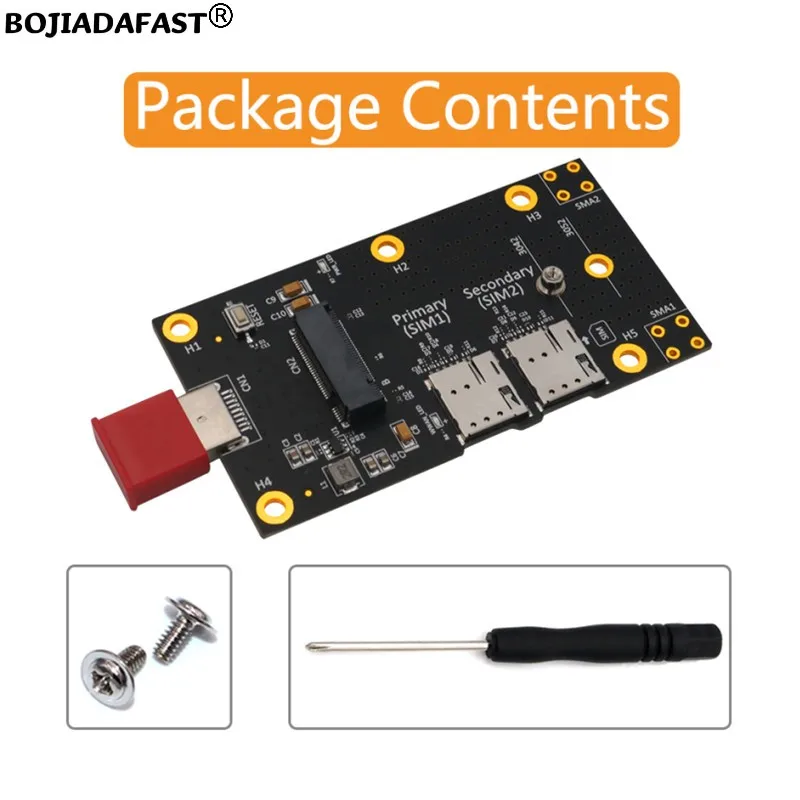 Разъем USB 3.0 к адаптеру беспроводного модуля NGFF M.2 Key-B с 2 слотами для карты Nano SIM