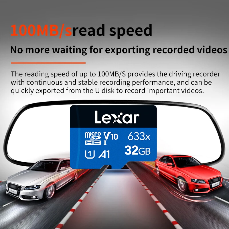 Карта Micro SD Lexar A1 V10 карта памяти 32 Гб класс 10 для