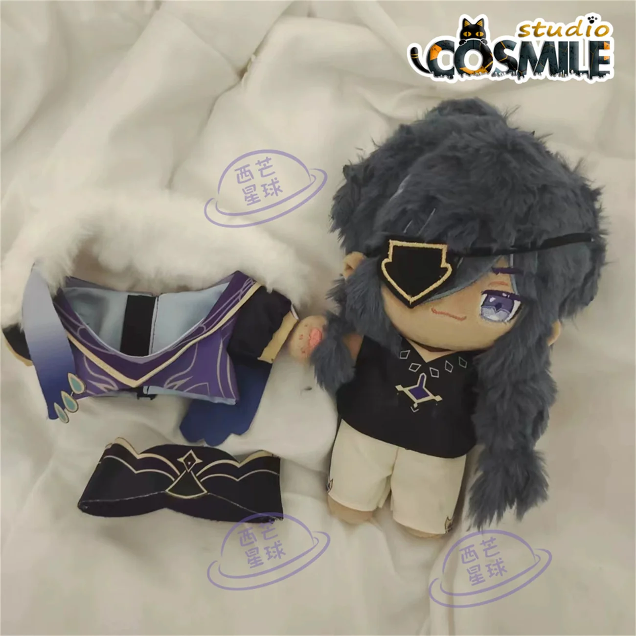 

Игра Genshin Impact Kaeya новая кожаная одежда мягкая плюшевая кукла 20 см одежда для тела XQ Oct