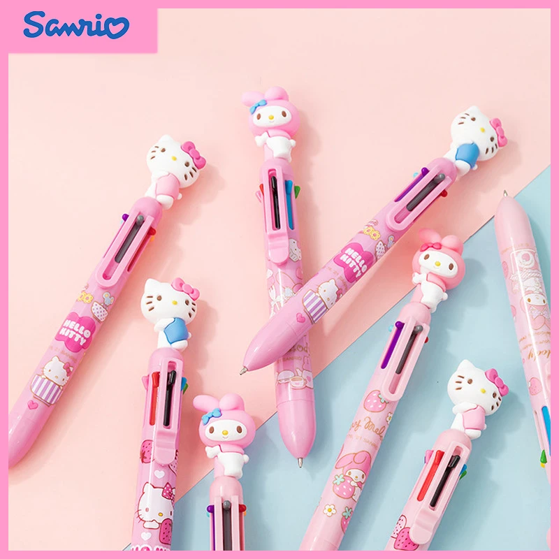 

36 шт. Канцтовары Sanrio аниме Hello Kitty Мелодия искусственная детама студенческие Мультяшные 6 цветов детские шариковые школьные принадлежности