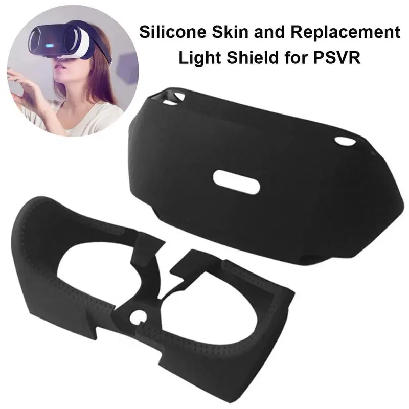 

For VR PSVR PS VR 3D Viewing Glass Protective Case Guards Silicone Wrap Enhanced Eyes Inner Outside Cover Accessories 2 In 1