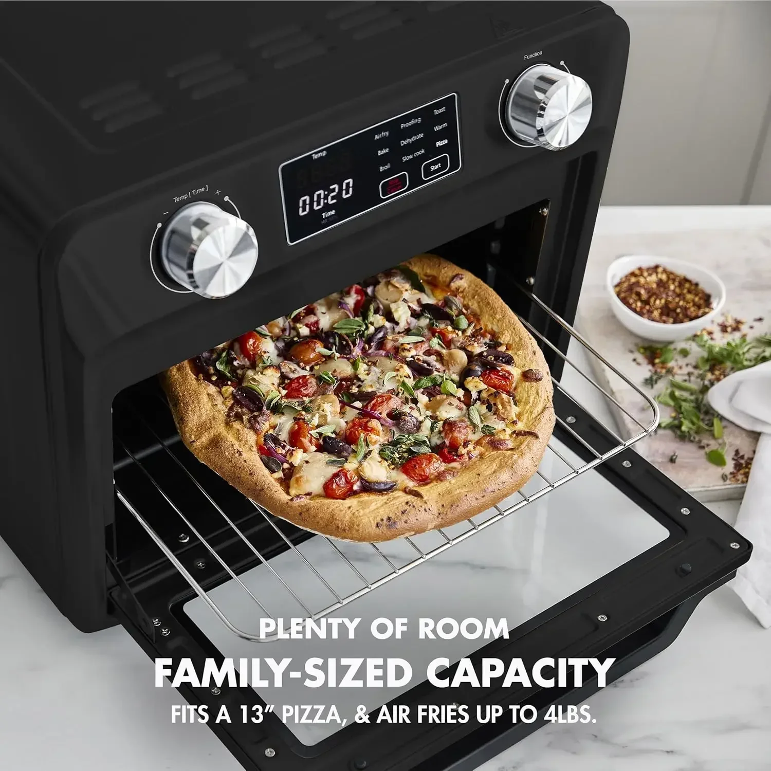 Воздушная жарочная печь 9-в-1 из нержавеющей стали противень с антипригарным