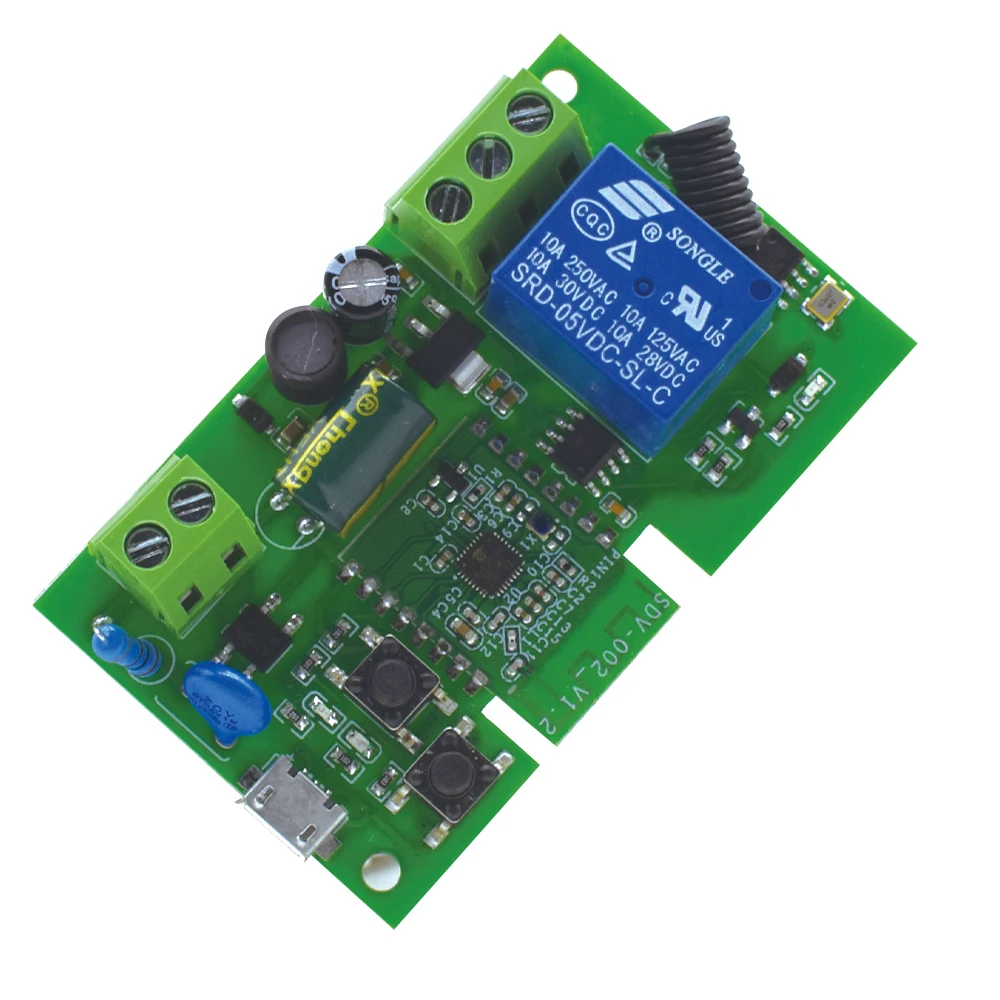 EWELINK 1CH RF433.92MHz переключатель беспроводного модуля смарт-динамика переменного тока/детской лампы приемник переключатель ворот гаража