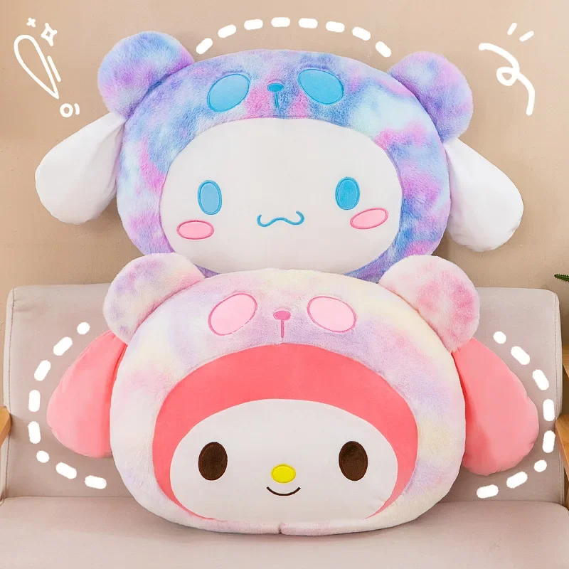 

Sanrio Anime Cinnamoroll Melody Giant Colorful Head Stuff Pillow Cute Plush Cushion Children Kawaii Soft Pillows Birthday Gift