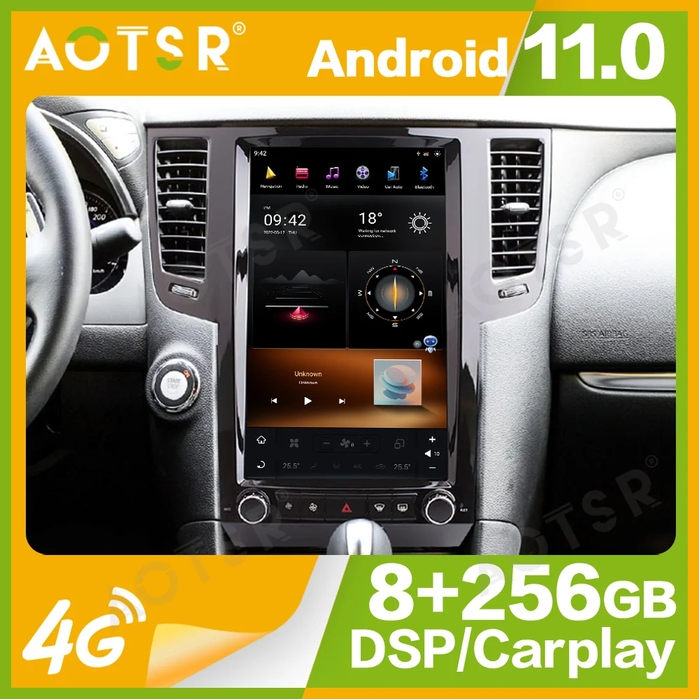 13 6-дюймовый 8-ядерный Qualcomm для Tesla Infiniti FX FX25 FX35 FX37 2009-2013 Qx70 2013-2016 автомобильный