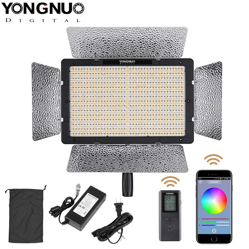 

Yongnuo YN1200 Pro LED Video Light with 3200K to 5500K Adjustable Color Temprature for Canon Nikon Pentax SLR Camera Camcorders