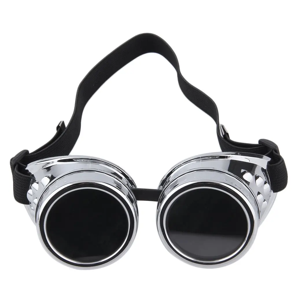 

Professional Cyber Goggles Steam Glasses Vintage Welding Gothic Victorian Outdoor Sports Bicycle Sunglasses