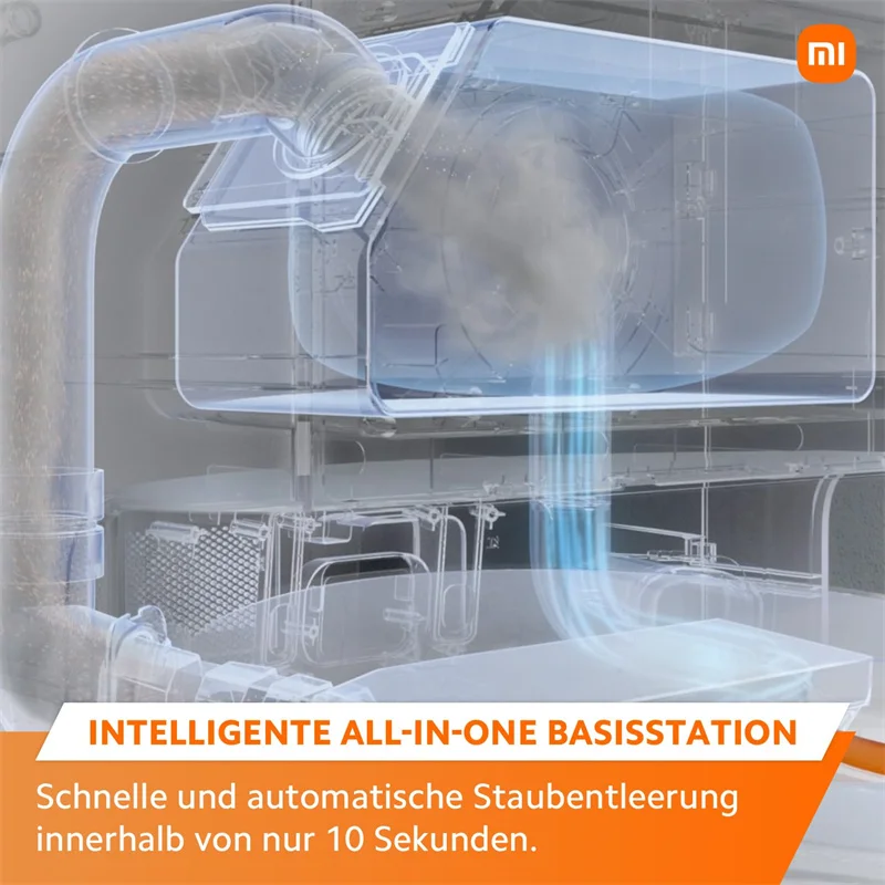 Робот-пылесос Xiaomi X20+ Robot Aspirapolvere Lavapavimenti Stazione Smart All-in-one Aspirazione 6000Pa Navigazione Laser 3D