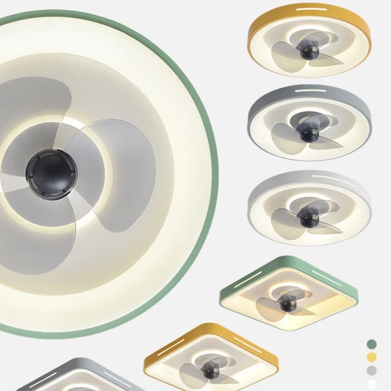 360 ° Поворотные современные потолочные вентиляторы для домашнего вентилятора со