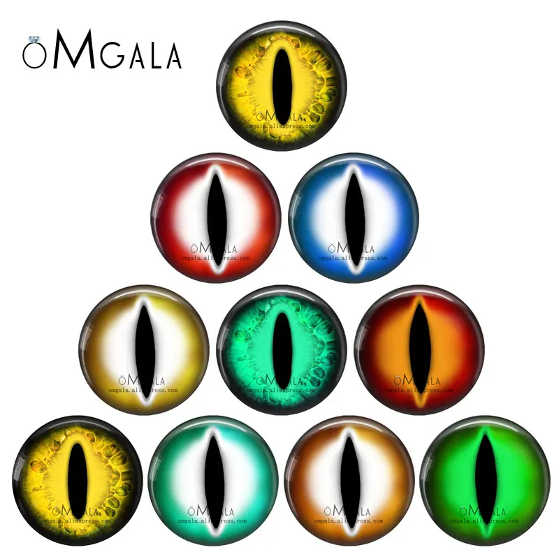 

5 пар стеклянных глаз кабошоны Круглые 12 мм/18 мм/20 мм/25 мм Купольные глаза Дракона звёздочки аксессуары для ювелирных изделий своими руками смешанные глазки зрачка