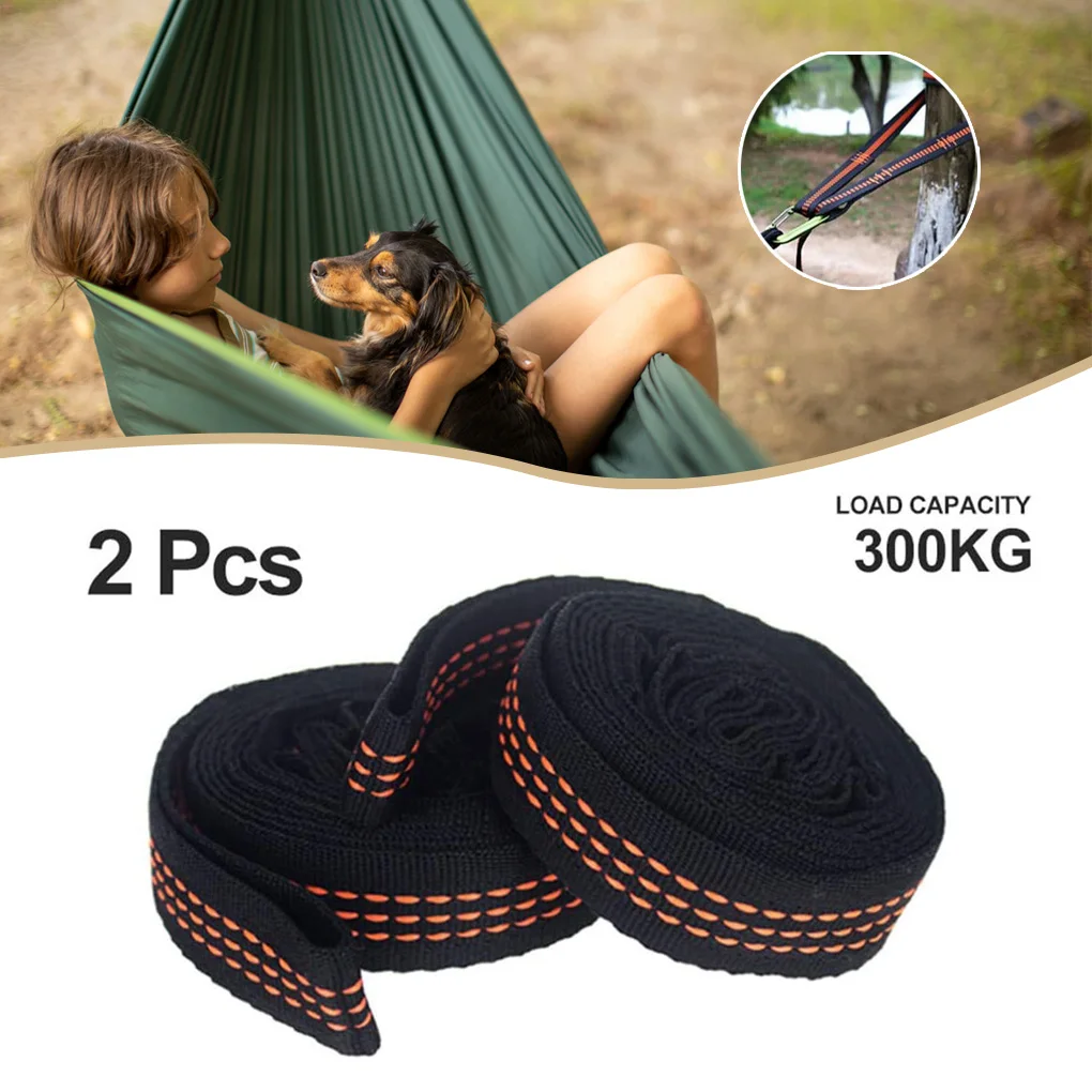 

2 Pcs Hammock Straps High Load Bearing Hanging Belt Outdoor Travelling