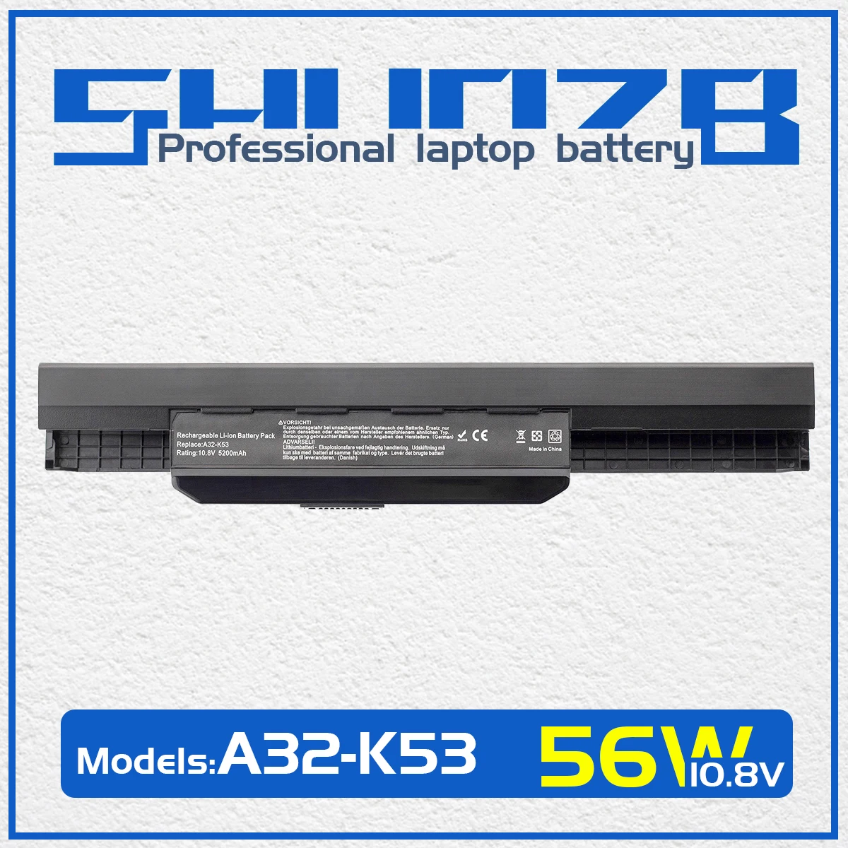 

SHUOZB A32-K53 Laptop Battery For ASUS k53 K53SV K53B K53BY K53E K53F K53J K53S K53SD K53SJ K43 K43E x54h k53t A41-K53 A42-K53