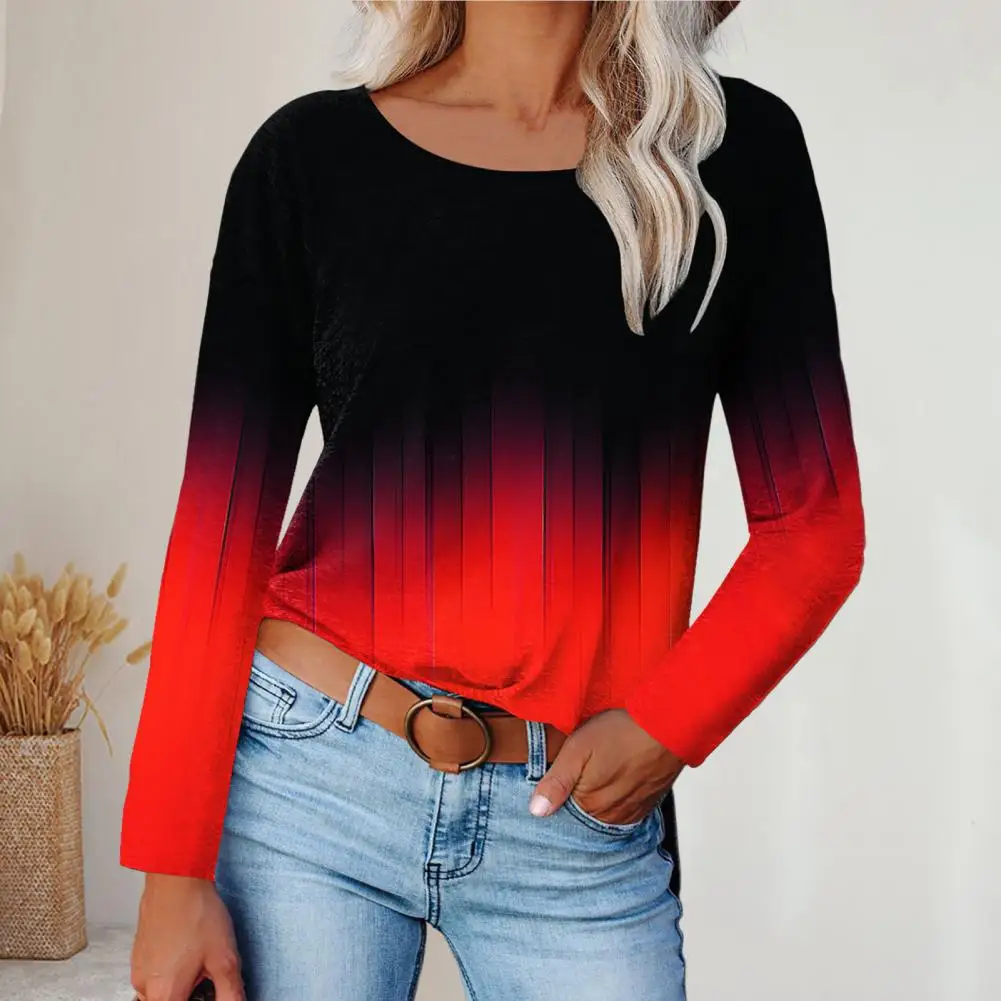 

Trendy Women Spring Top Streetwear Spring Blouse Pullover Loose Spring T-shirt Thermal
