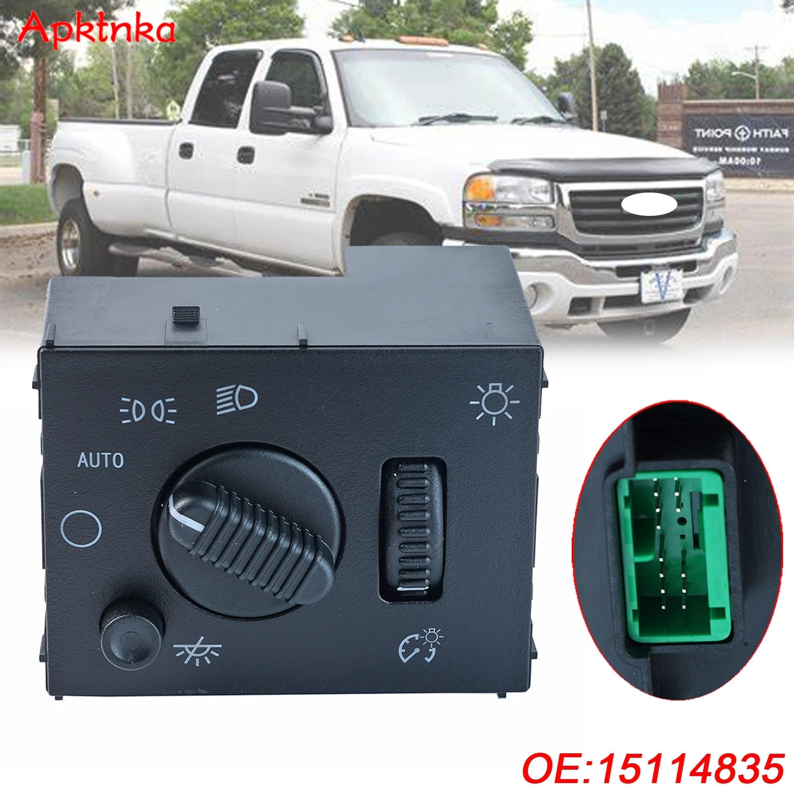 Переключатель противотуманных фар Domelight для GMC Sierra 1500 1500HD Classic 2500 2500HD 3500 2003 2004 2005 2006