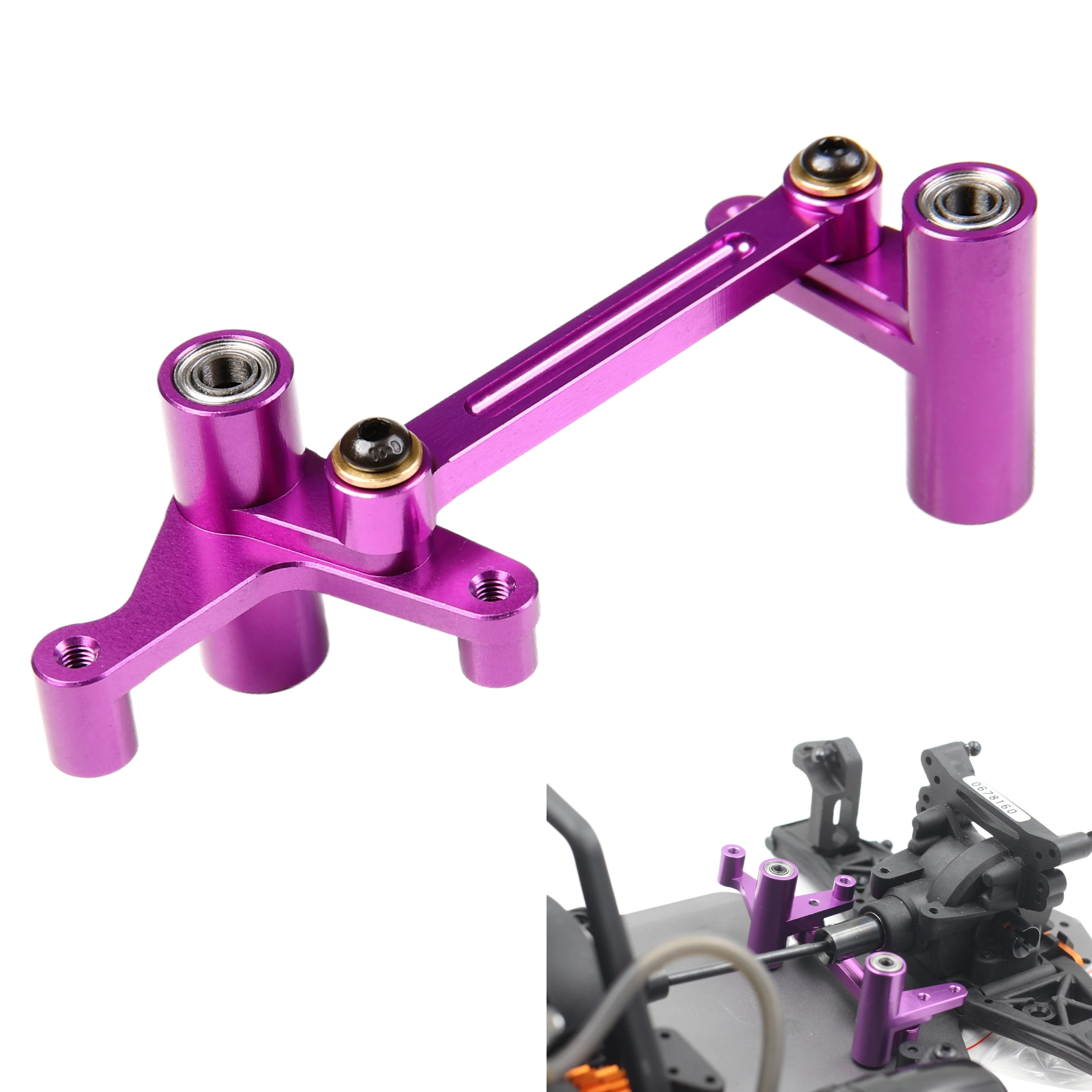 Фото Алюминиевая комбинация рулевого управления для HPI NITRO MT2 или RS4 3 III №2