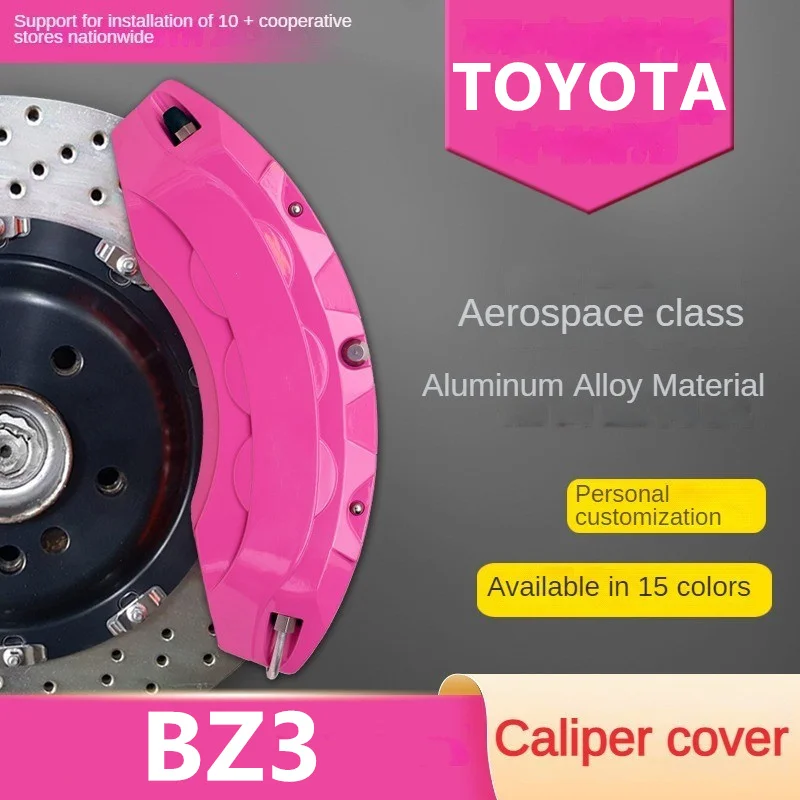 

For Toyota BZ3 Car Brake Caliper Cover Front Rear 3D Aluminum Metal Kit Fit 135KW 180KX 2023