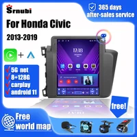 android 11 car radio multimidia video player navigation for honda civic 2012 2015 tesla style carplay 2 din gps head unit stereo