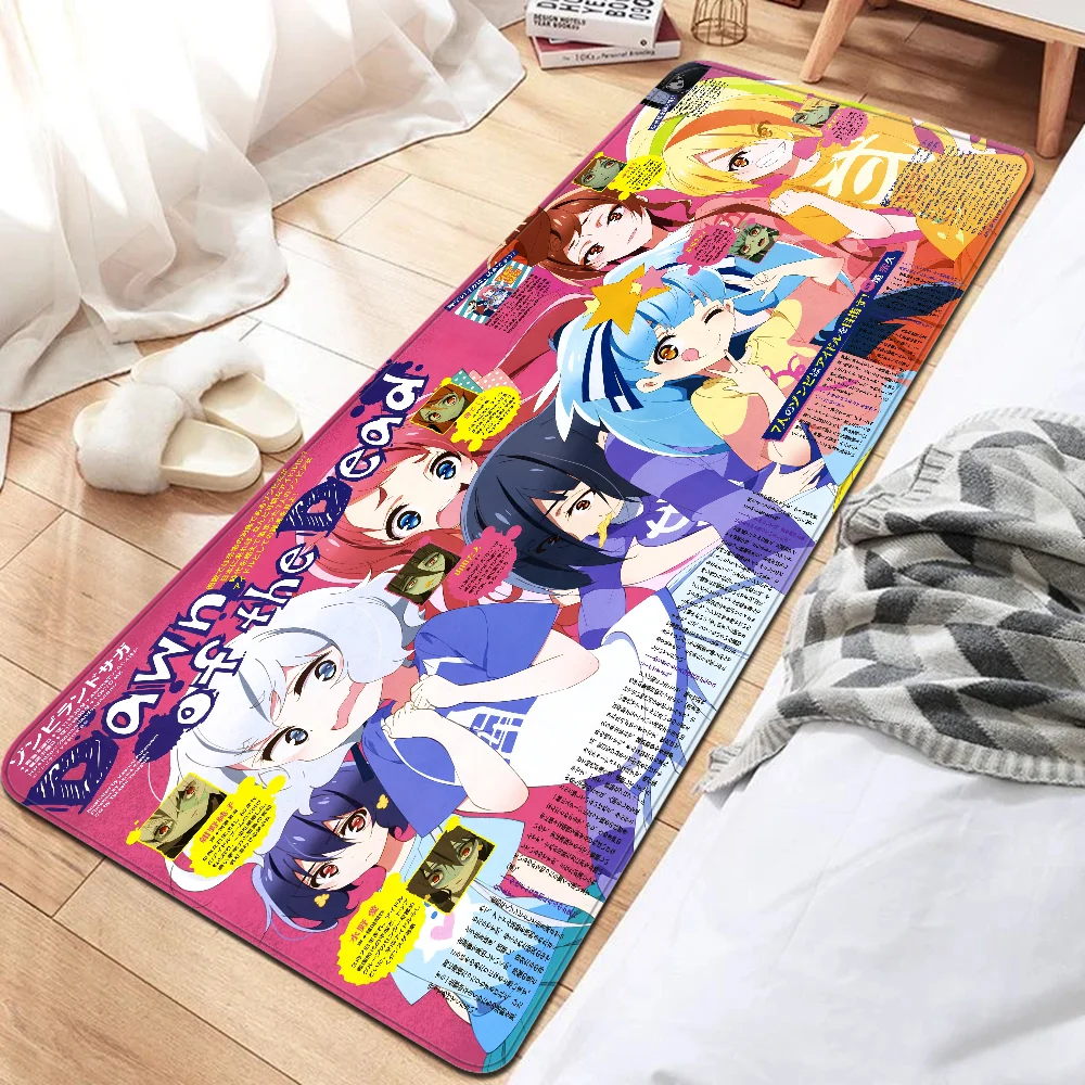 Zombie Land Saga mata podłogowa prostokąt antypoślizgowy dom miękki Badmat drzwi wejściowe wewnętrzna zewnętrzna wycieraczka powitalna