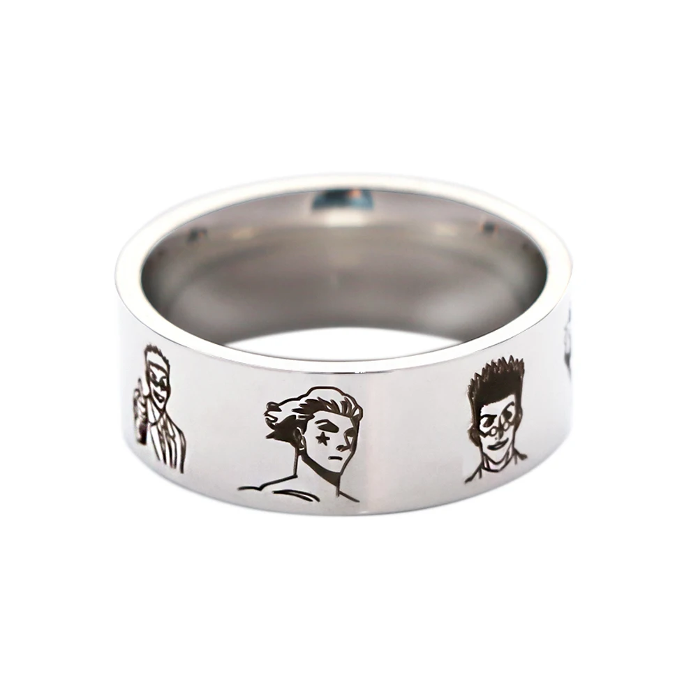 

HUNTER×HUNTER Anime Figure Stainless Steel Ring Titanium Steel Men's Woman Gifts Cute Ring Fashion Temperament Jewelry Gifts