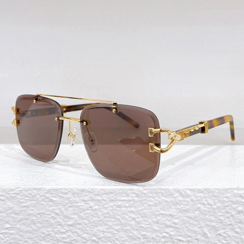 

0412S Квадратные Солнцезащитные очки из чистого титана CT Роскошные ацетатные женские модные очки высшего качества Uv400 оптические очки