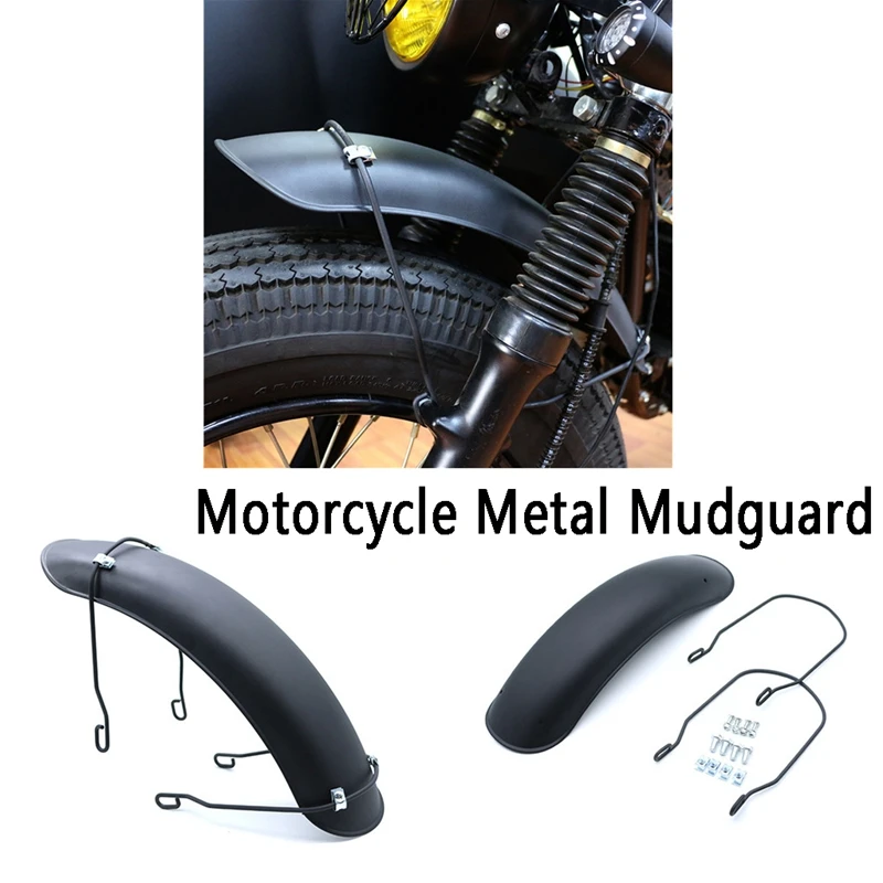 

Motorcycle Front Fender Retro Mudguard Cover Metal For Bobber Honda CG125 Cafe Racer Chopper Yamaha Tracker