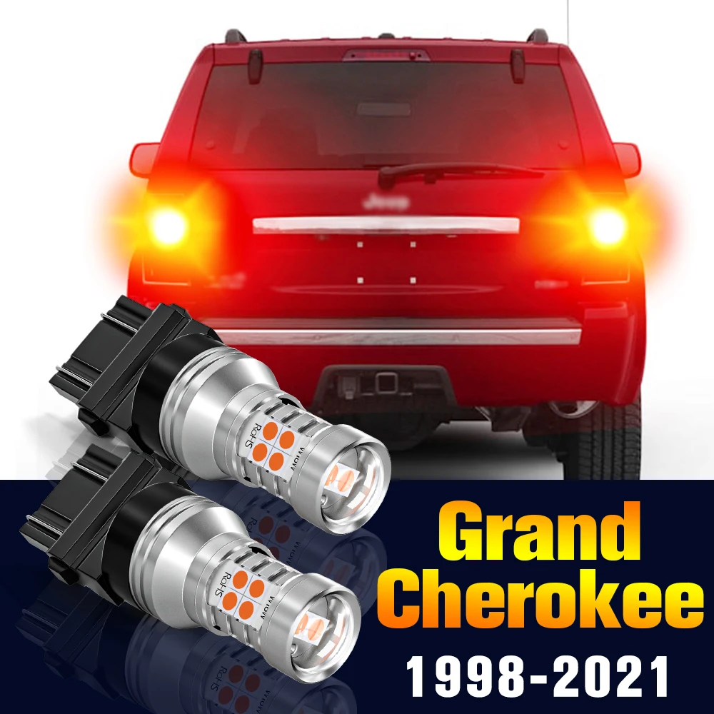 2pcs LED Brake Light Bulb Lamp For Jeep Grand Cherokee mk2 mk3 mk4 WJ WG WH WK 1998-2021 2012 2013 2014 2015 2018 Accessories