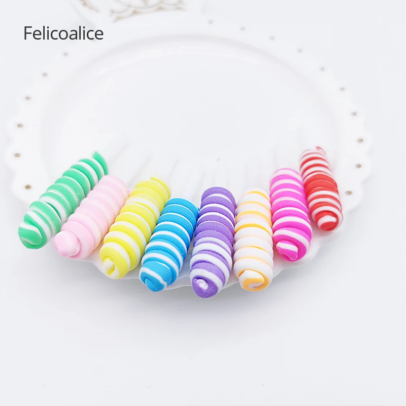 

Newest Hot Selling 10pcs Kawaii Miniature Lollipop for Crafts Making Scrapbooking DIY Home Decoration Accessories